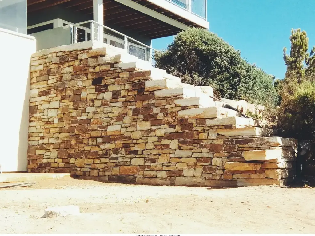 Carey Gully Sandstone Random Wallers, Two Man Wallers and Bigger.